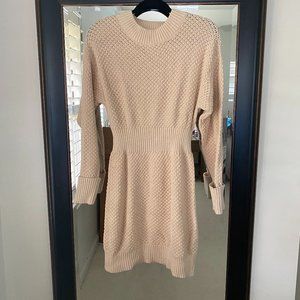 525 Mini-Sweater Dress in Cream